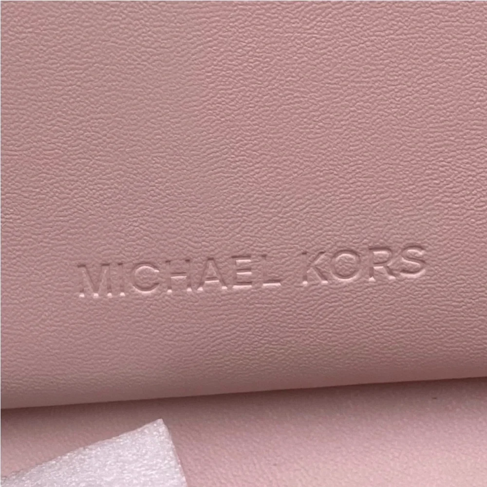 Michael Kors Jet Set Travel Wallet Phone Case Wristlet Pink New
